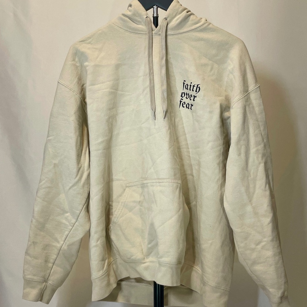 Large Faith Over Fear Hoodie Sweatshirt